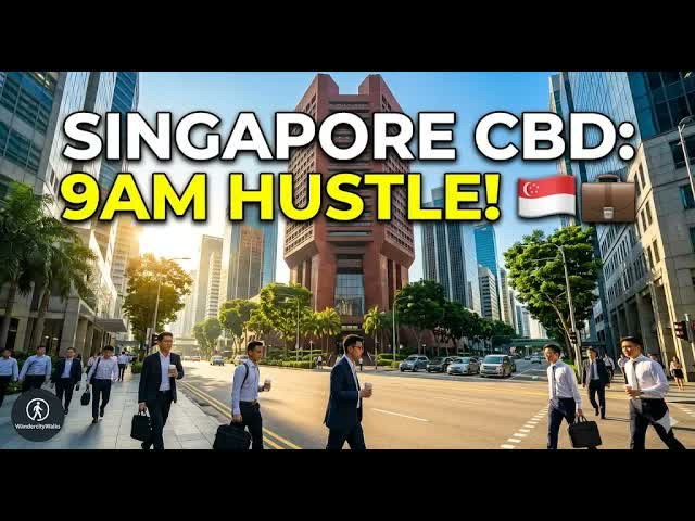 9 AM in Singapore’s Wall Street! 💼🇸🇬 (George Street Walk)