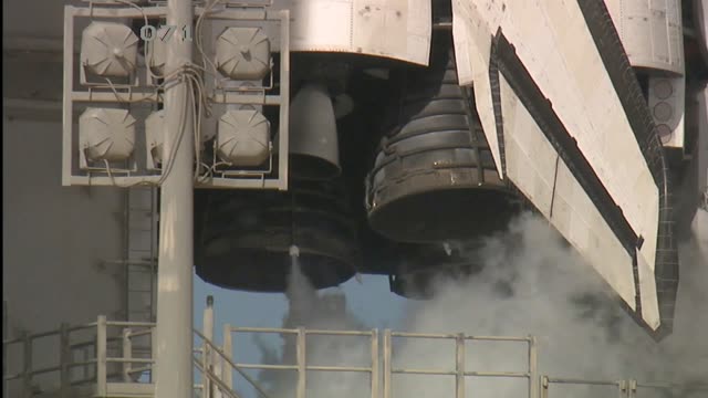 Witness the thrilling launch of a space shuttle in this captivating video.
