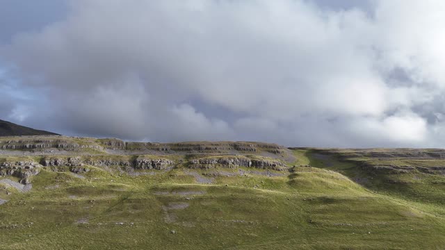 Scenic Aerial View of Yorkshire Dales Landscape